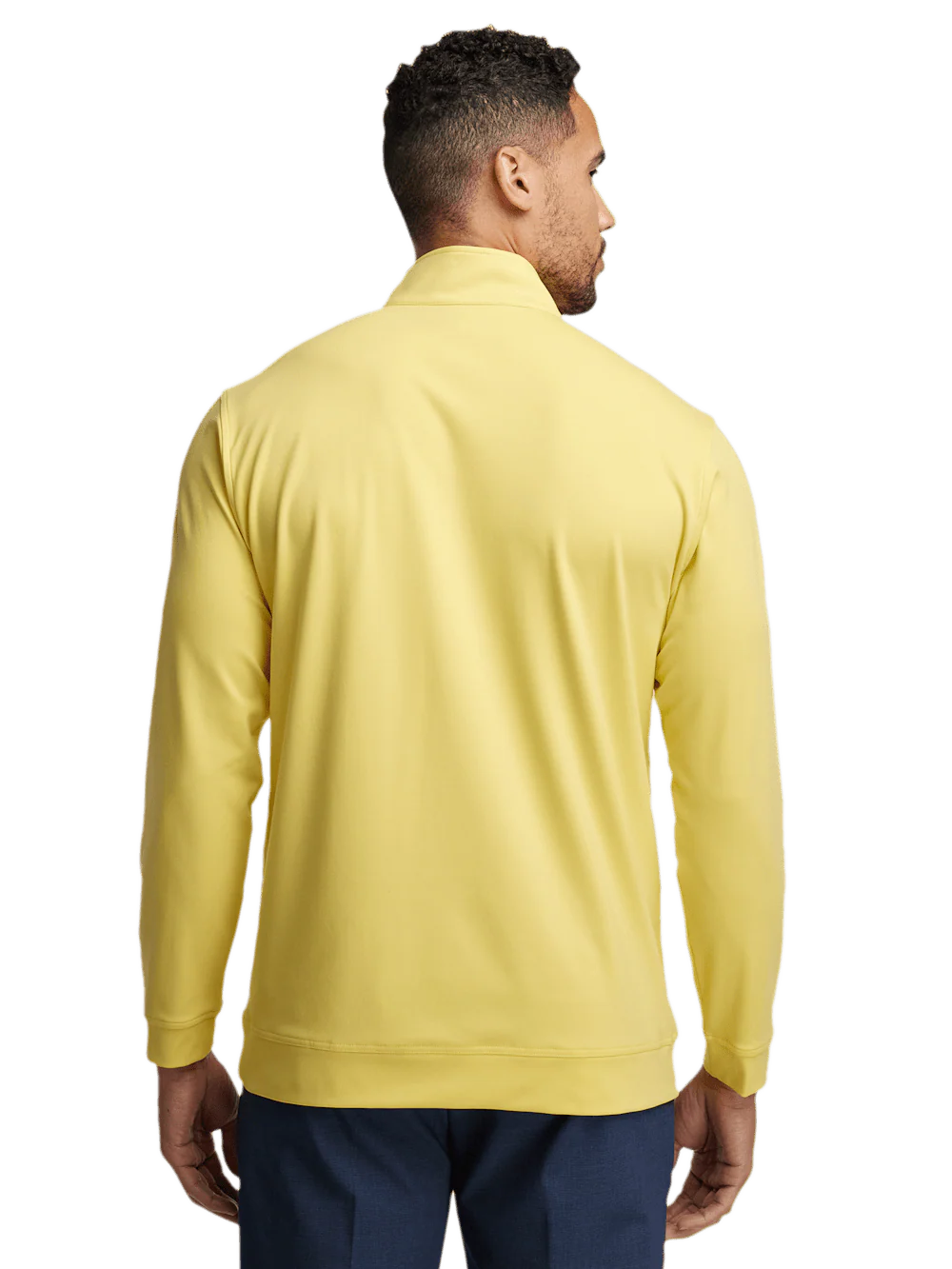 Performance Blend Quarter Zip Mock Neck - Yellow - Image 5
