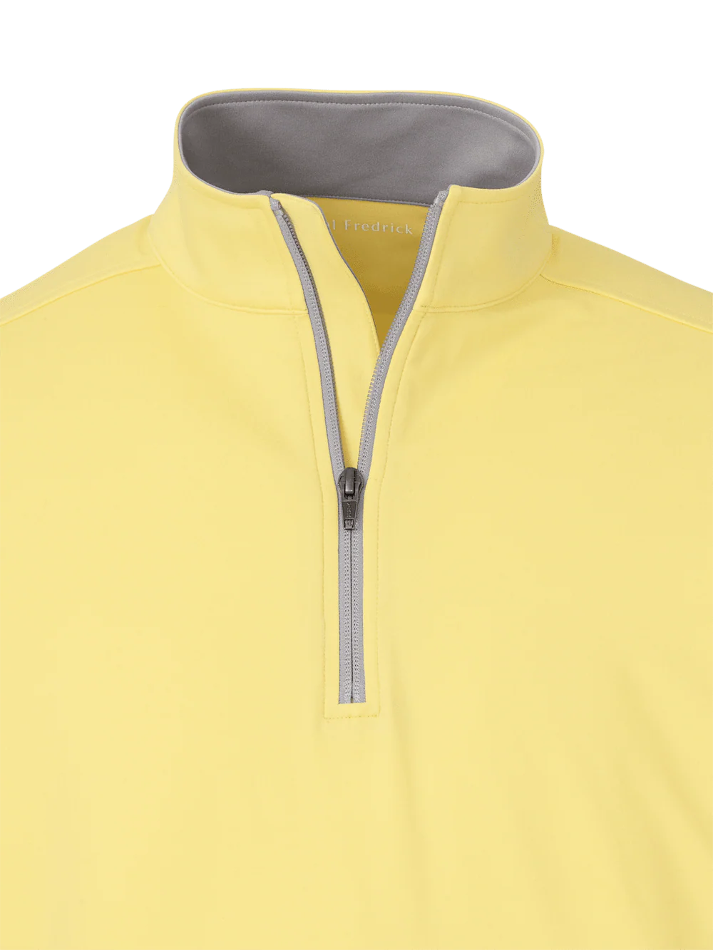 Performance Blend Quarter Zip Mock Neck - Yellow - Image 6