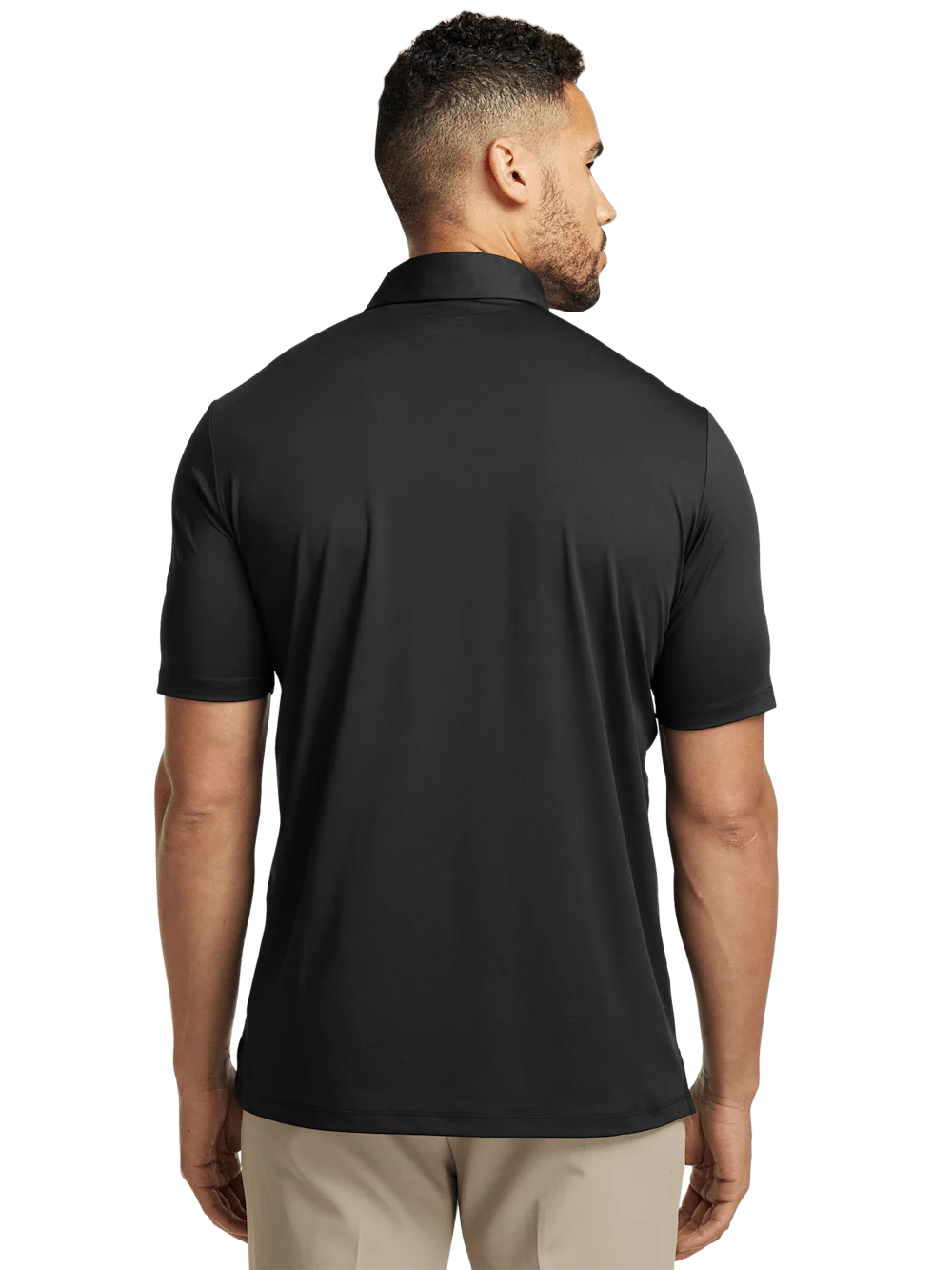 Performance Blend Three Button Polo - Black - Image 6