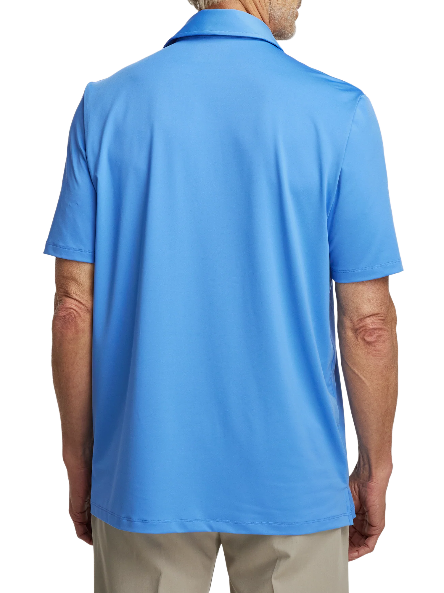 Performance Blend Three Button Polo - Blue - Image 6