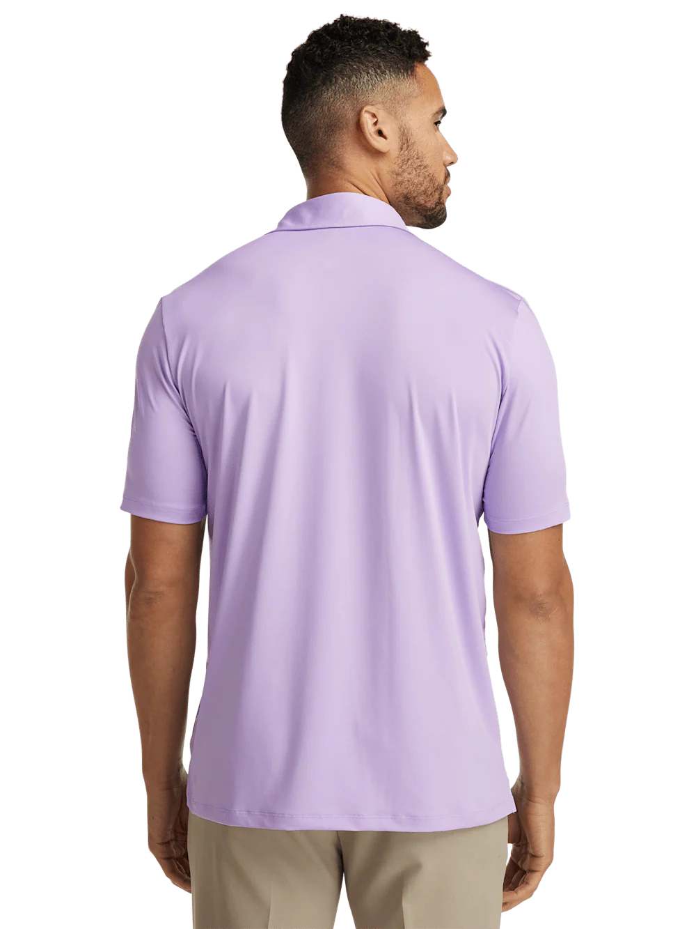 Performance Blend Three Button Polo - Light Purple - Image 6