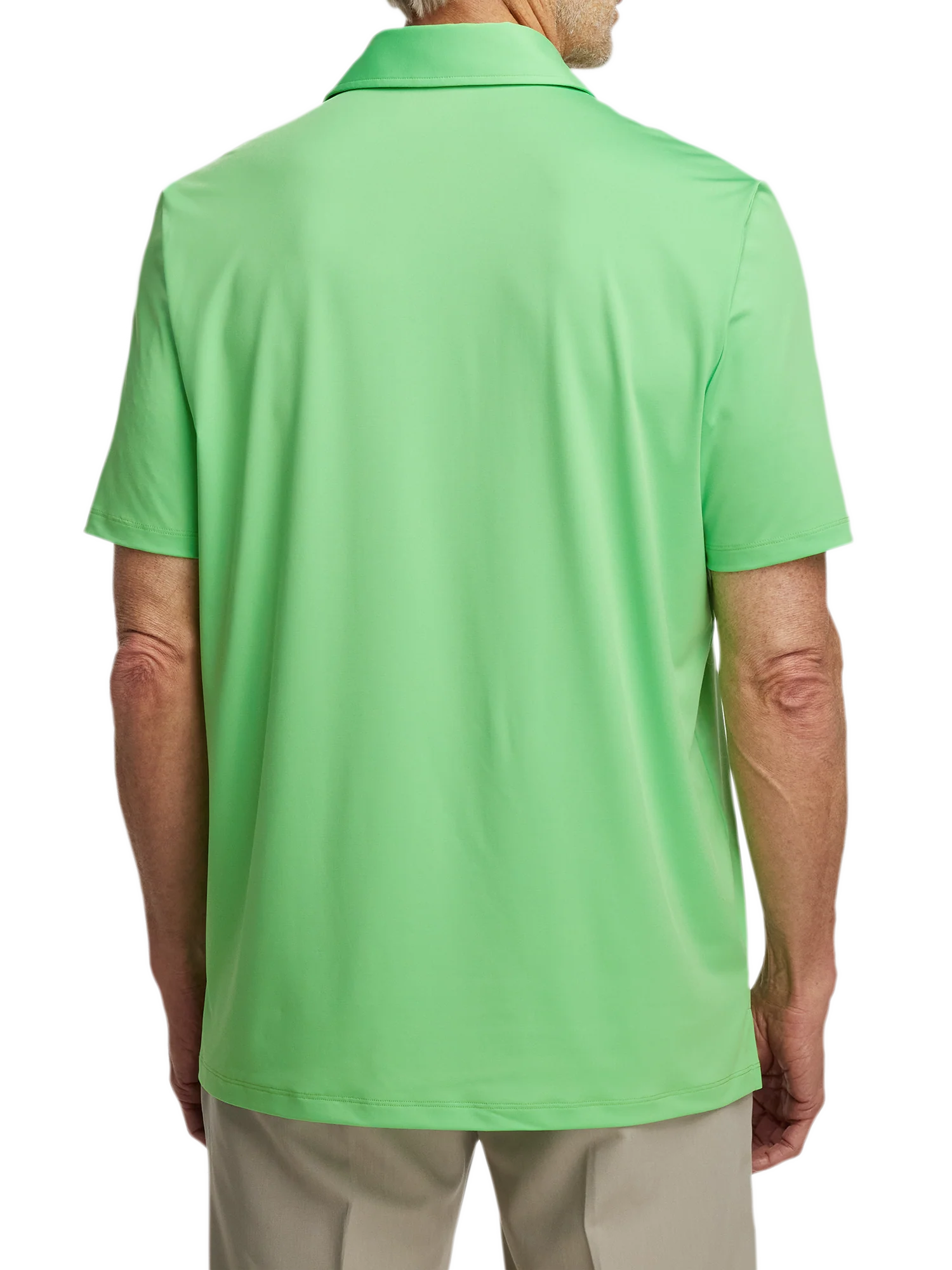 Performance Blend Three Button Polo - Lime - Image 6