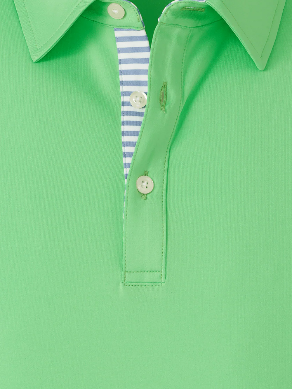 Performance Blend Three Button Polo - Lime - Image 7