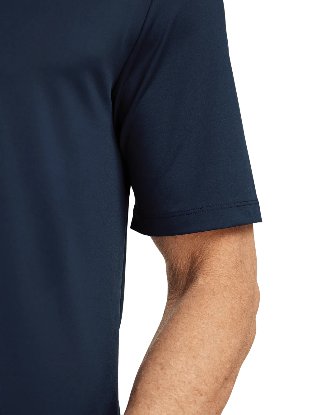 Performance Blend Three Button Polo - Navy - Image 4