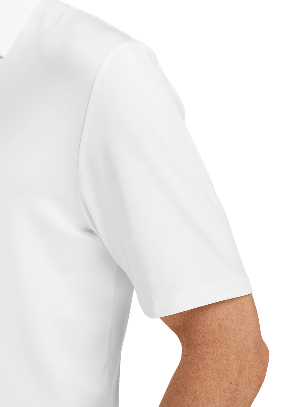 Performance Blend Three Button Polo - White - Image 4