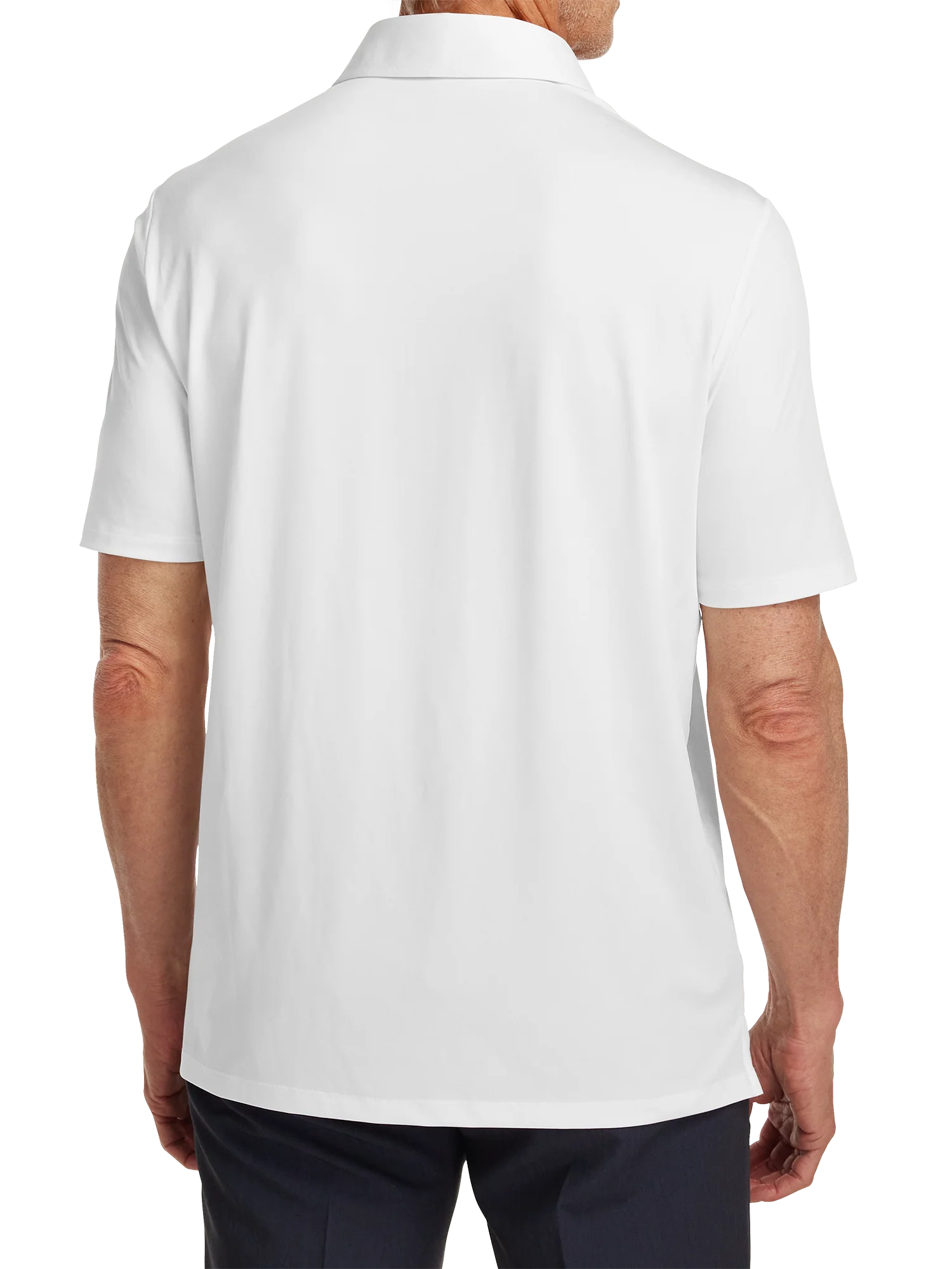 Performance Blend Three Button Polo - White - Image 6