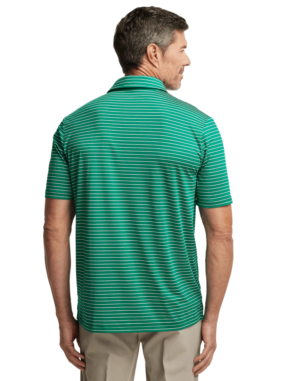 Performance Blend Three Button Polo - Green - Image 6