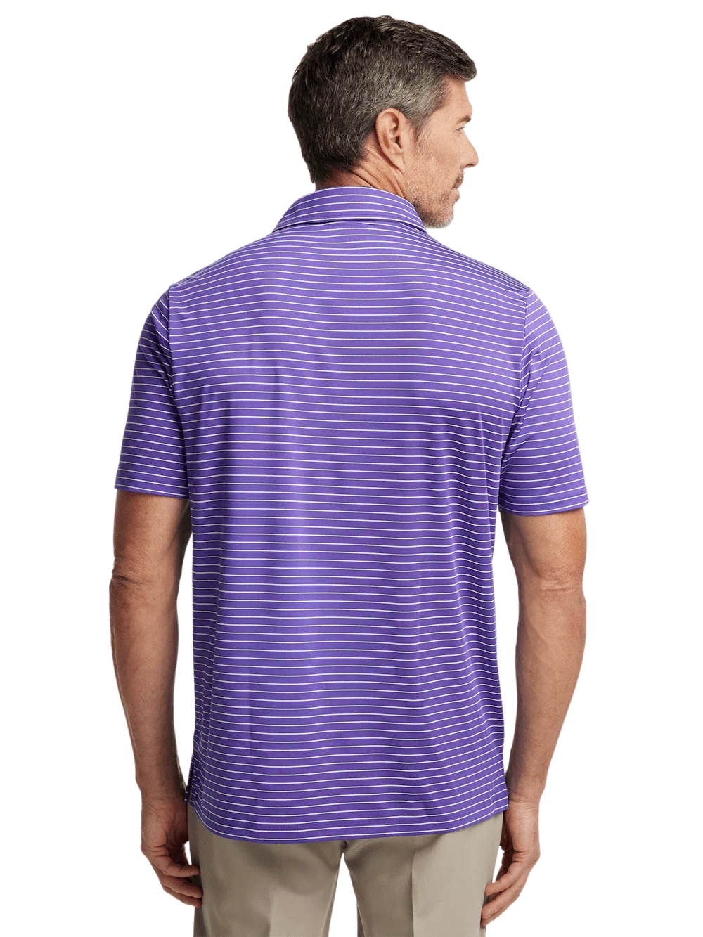 Performance Blend Three Button Polo - Purple - Image 6