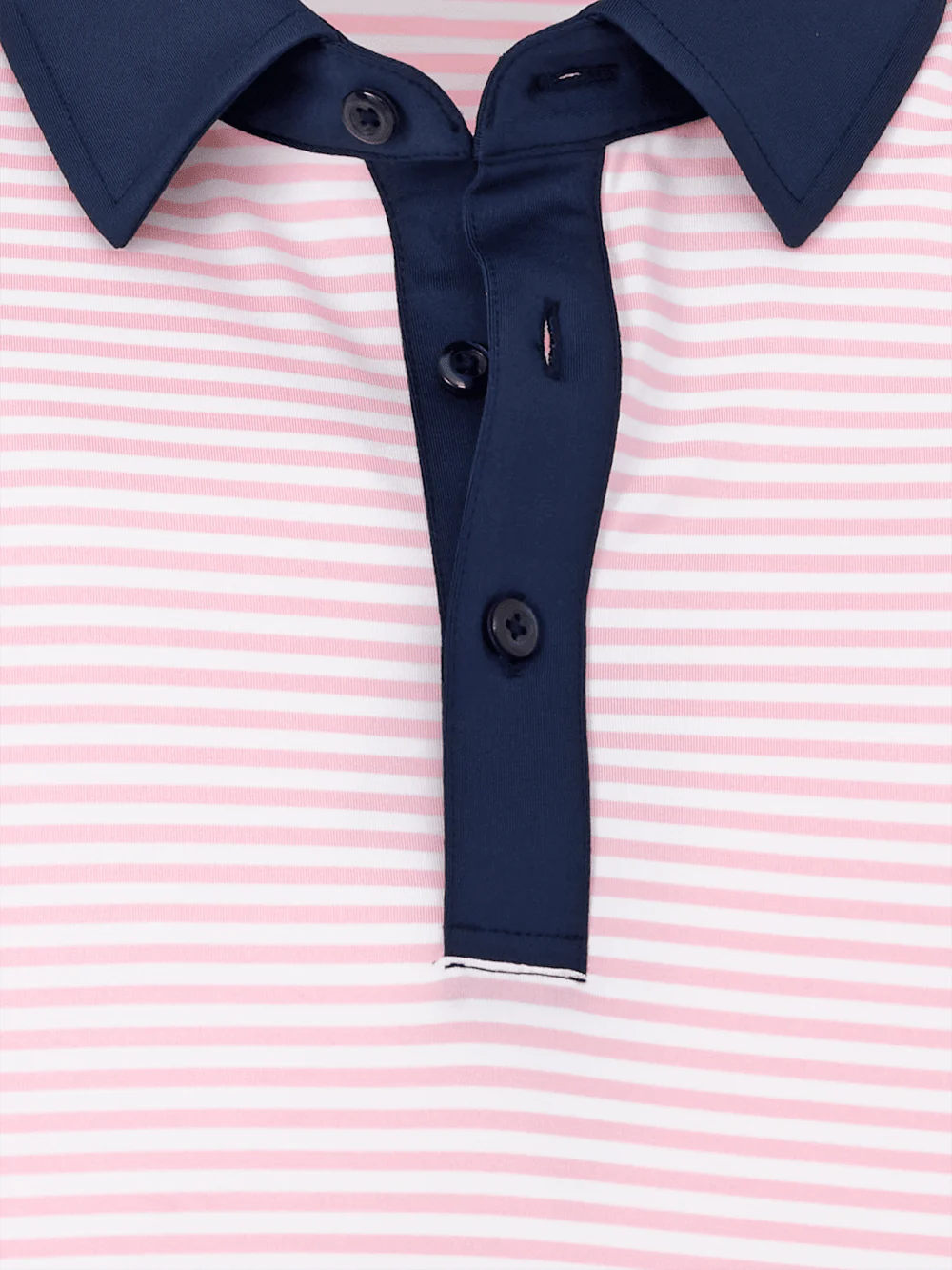 Performance Blend Three Button Polo - Pink - Image 7