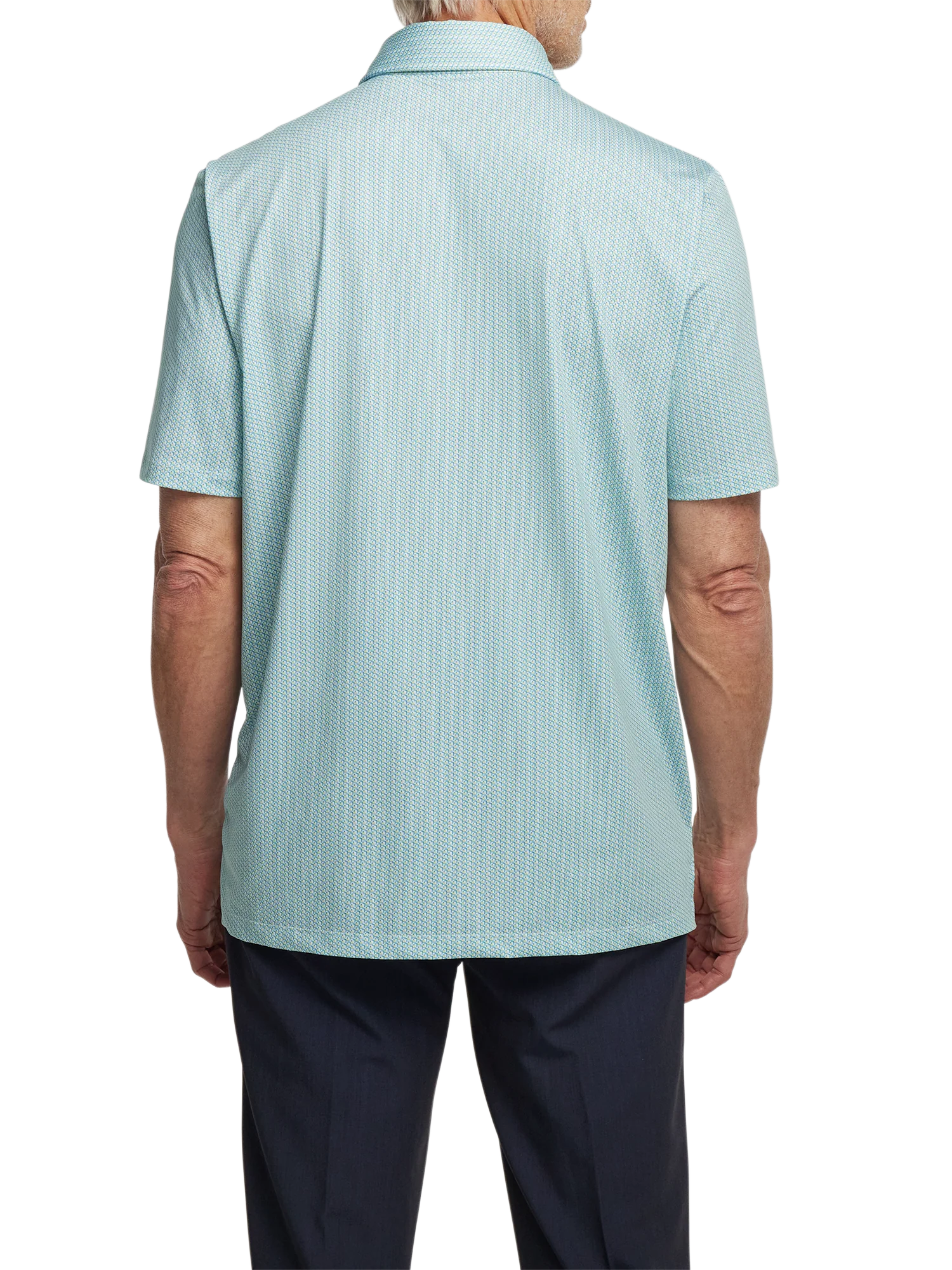Performance Blend Three Button Polo - Yellow Multi - Image 6