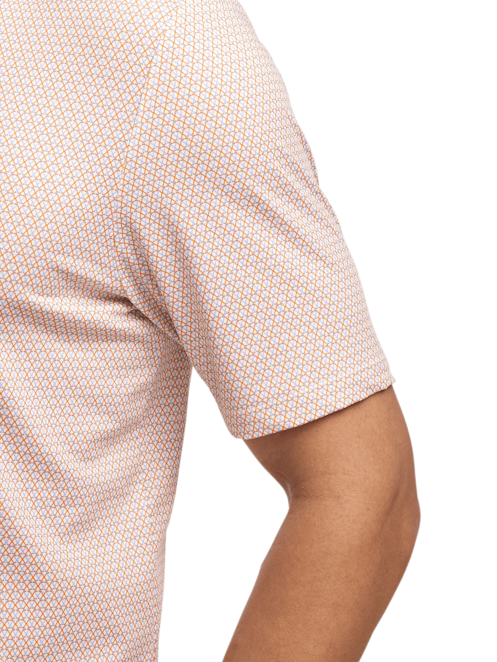 Performance Blend Three Button Polo - Orange Multi - Image 4