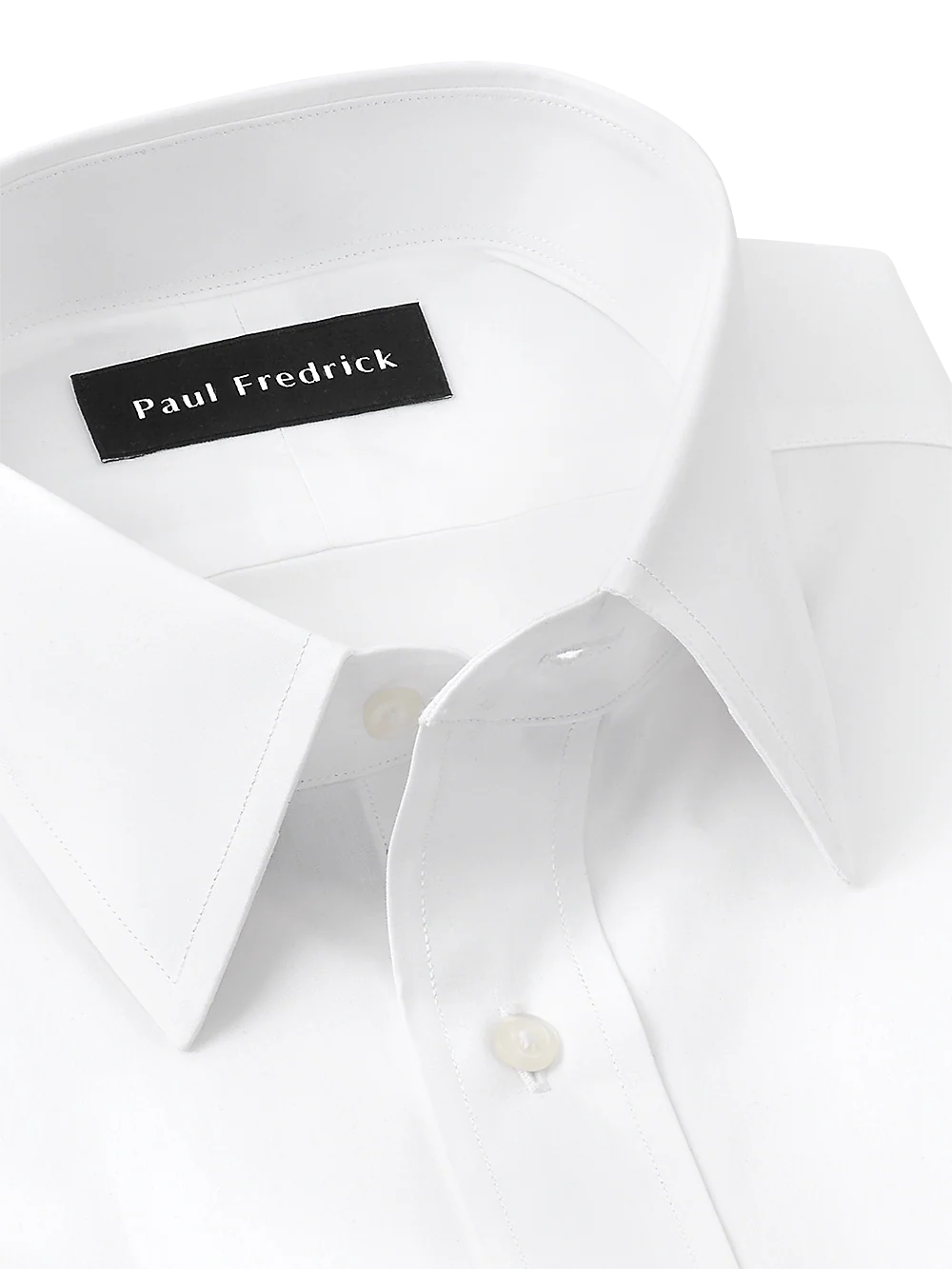 Pure Cotton Broadcloth Solid Color Straight Collar French Cuff Dress Shirt - French Blue - Image 4
