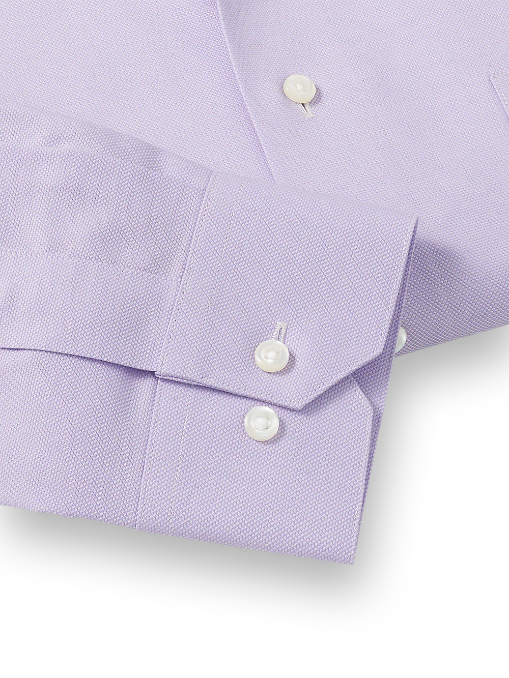 Royal Oxford Comfort Stretch Non-Iron Solid Dress Shirt - Lavender - Image 5