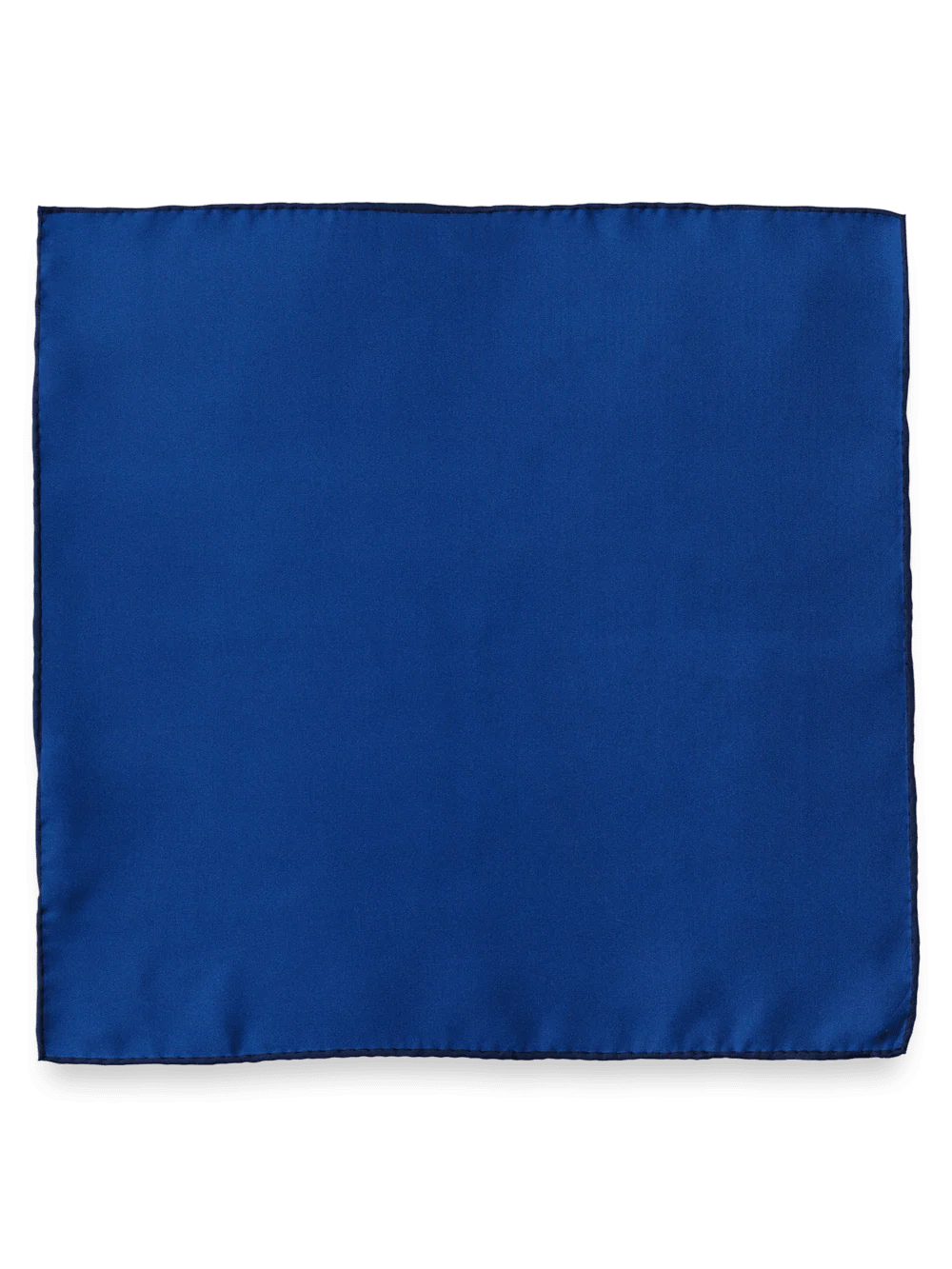 Solid Silk Pocket Square - Purple - Image 2