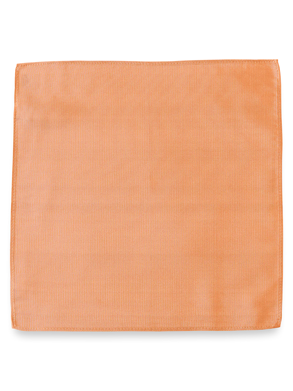 Solid Twill Silk Pocket Square - Red - Image 2