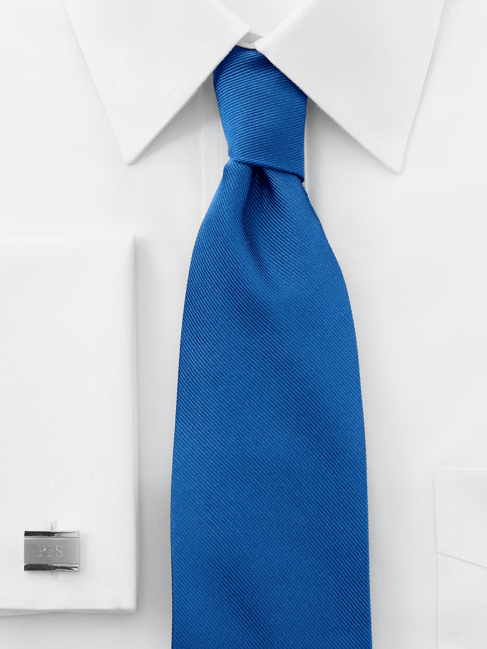 Solid Twill Woven Silk Tie - Black - Image 2