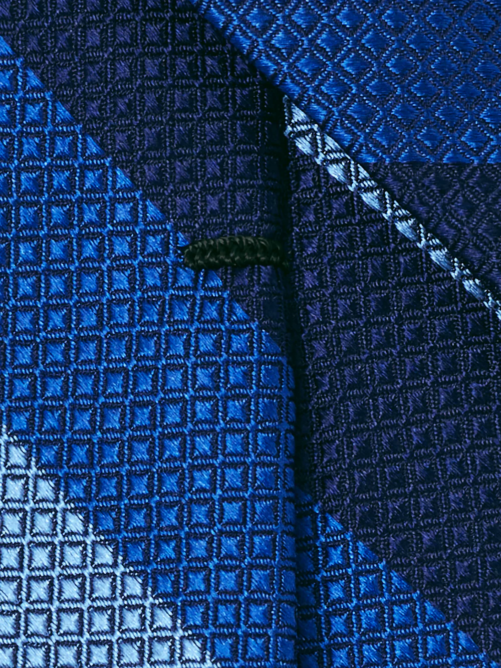 Stripe Woven Silk Tie - Blue Multi - Image 4