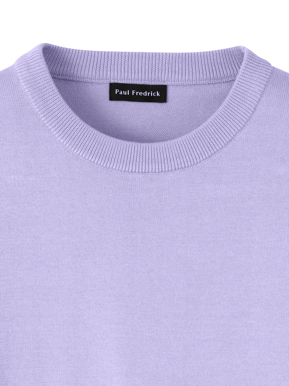 Supima Cotton Crew Neck Sweater - Lavender - Image 6