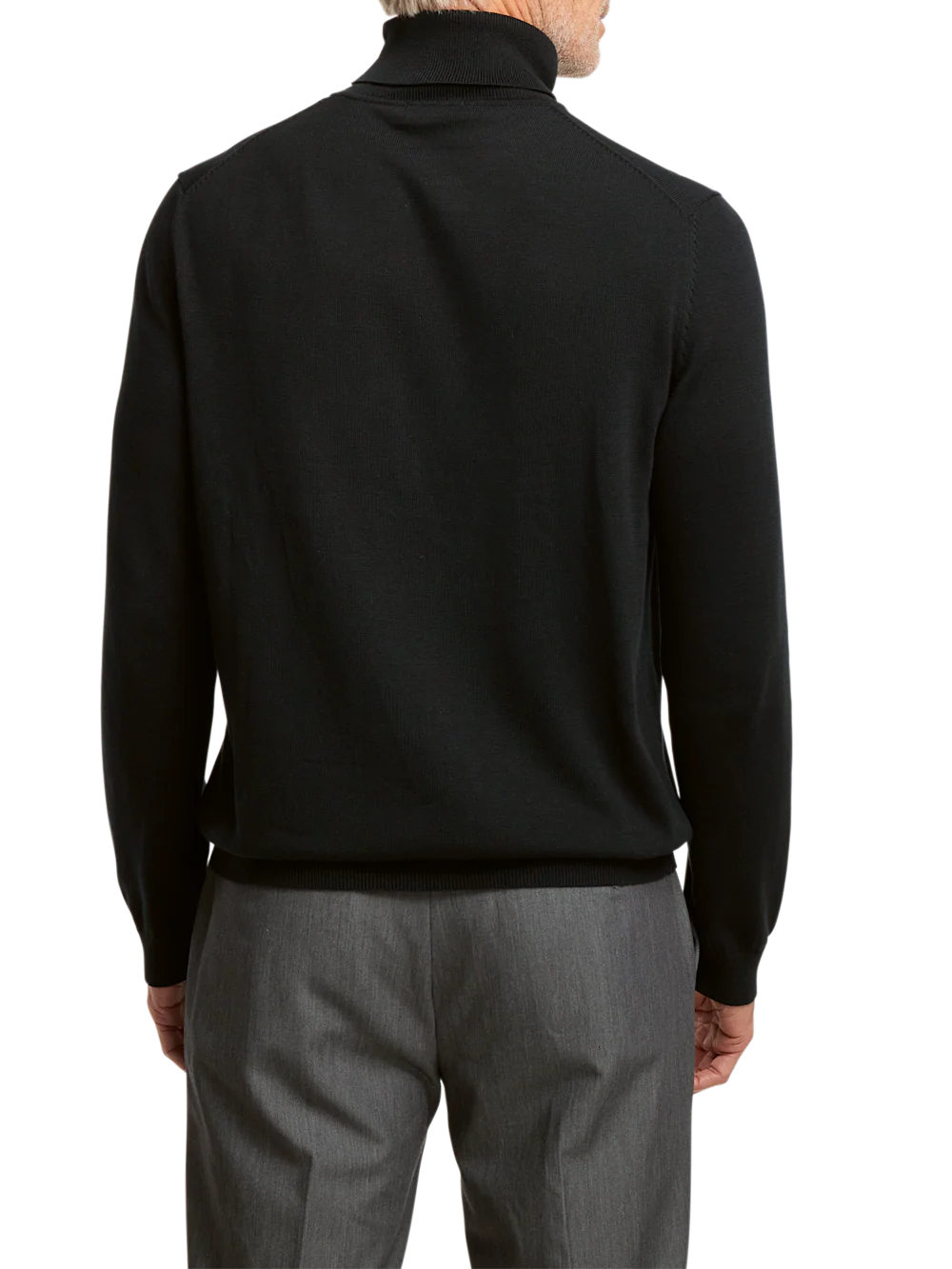 Supima Cotton Turtleneck - Black - Image 5