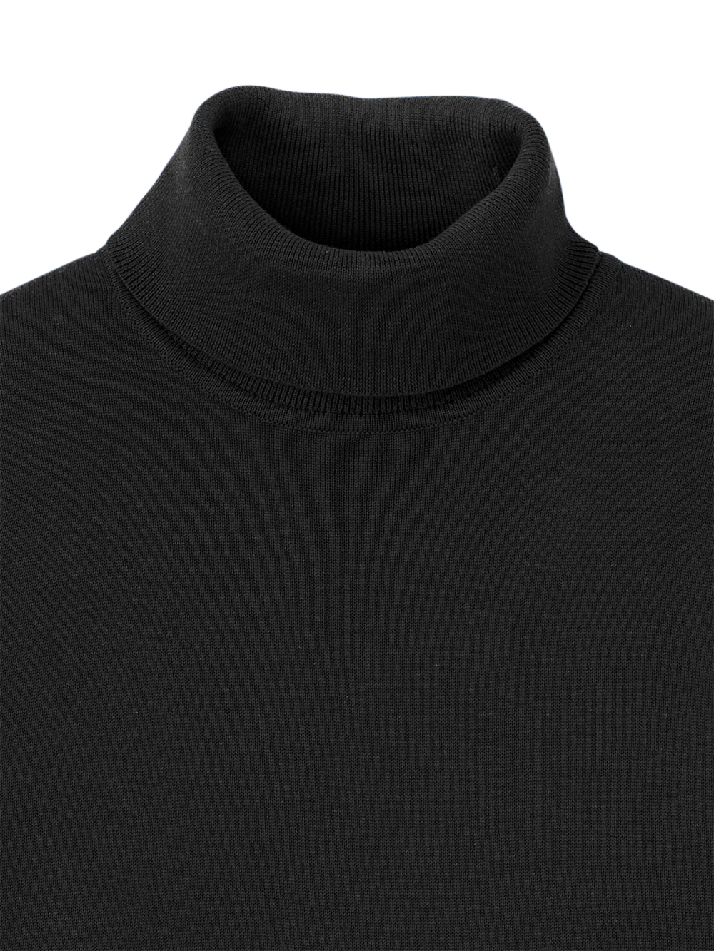 Supima Cotton Turtleneck - Black - Image 6