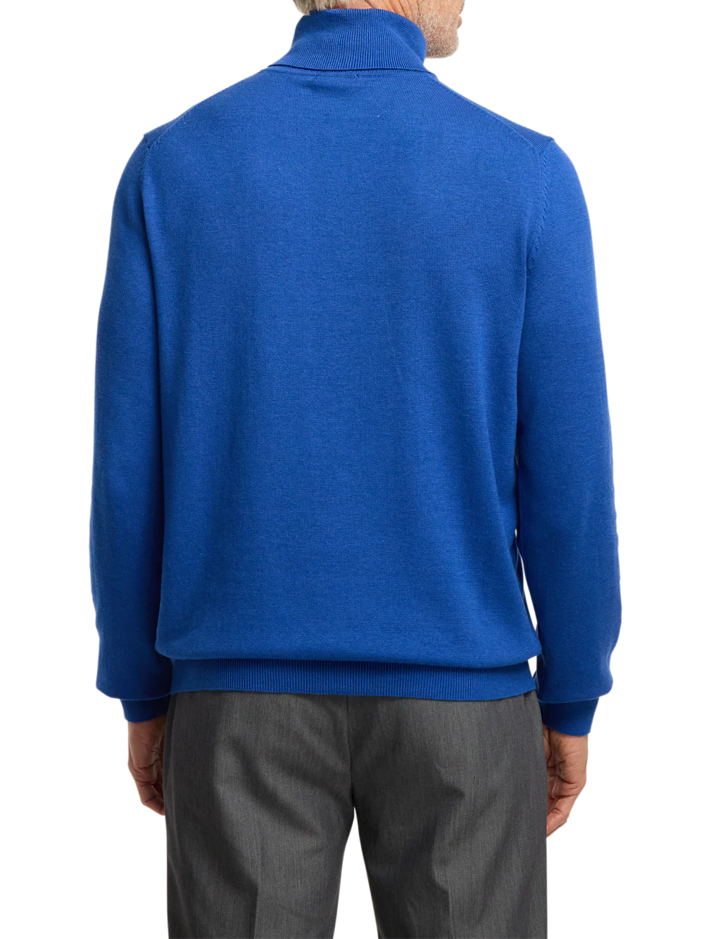 Supima Cotton Turtleneck - Blue - Image 5