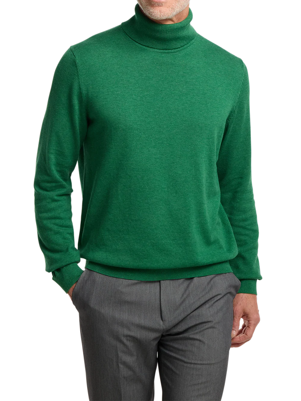 Supima Cotton Turtleneck - Green - Image 2