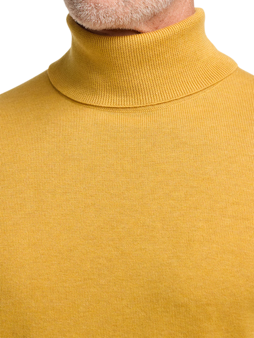 Supima Cotton Turtleneck - Mustard - Image 3