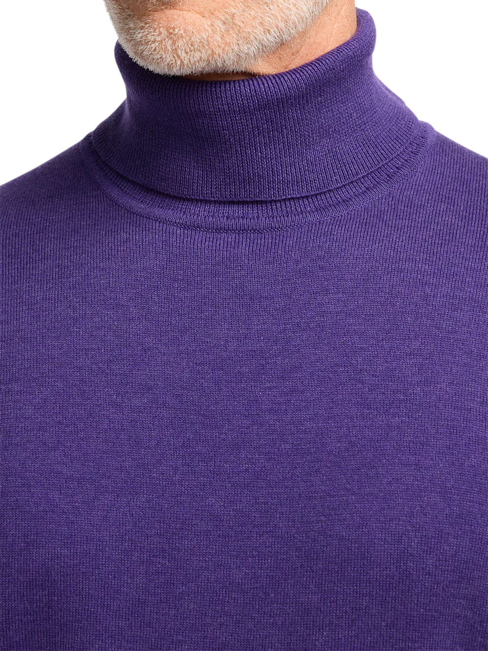 Supima Cotton Turtleneck - Purple - Image 3