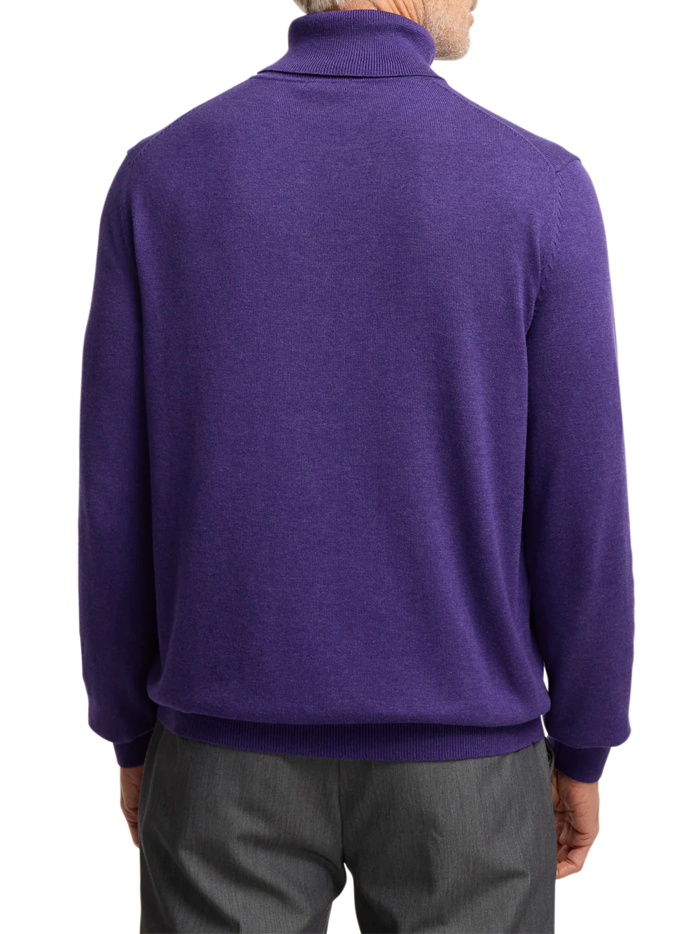 Supima Cotton Turtleneck - Purple - Image 5