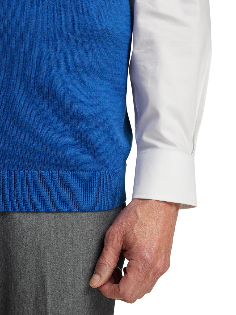 Supima Cotton Vest - Blue - Image 4