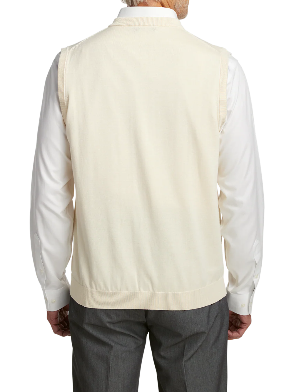 Supima Cotton Vest - Ivory - Image 5