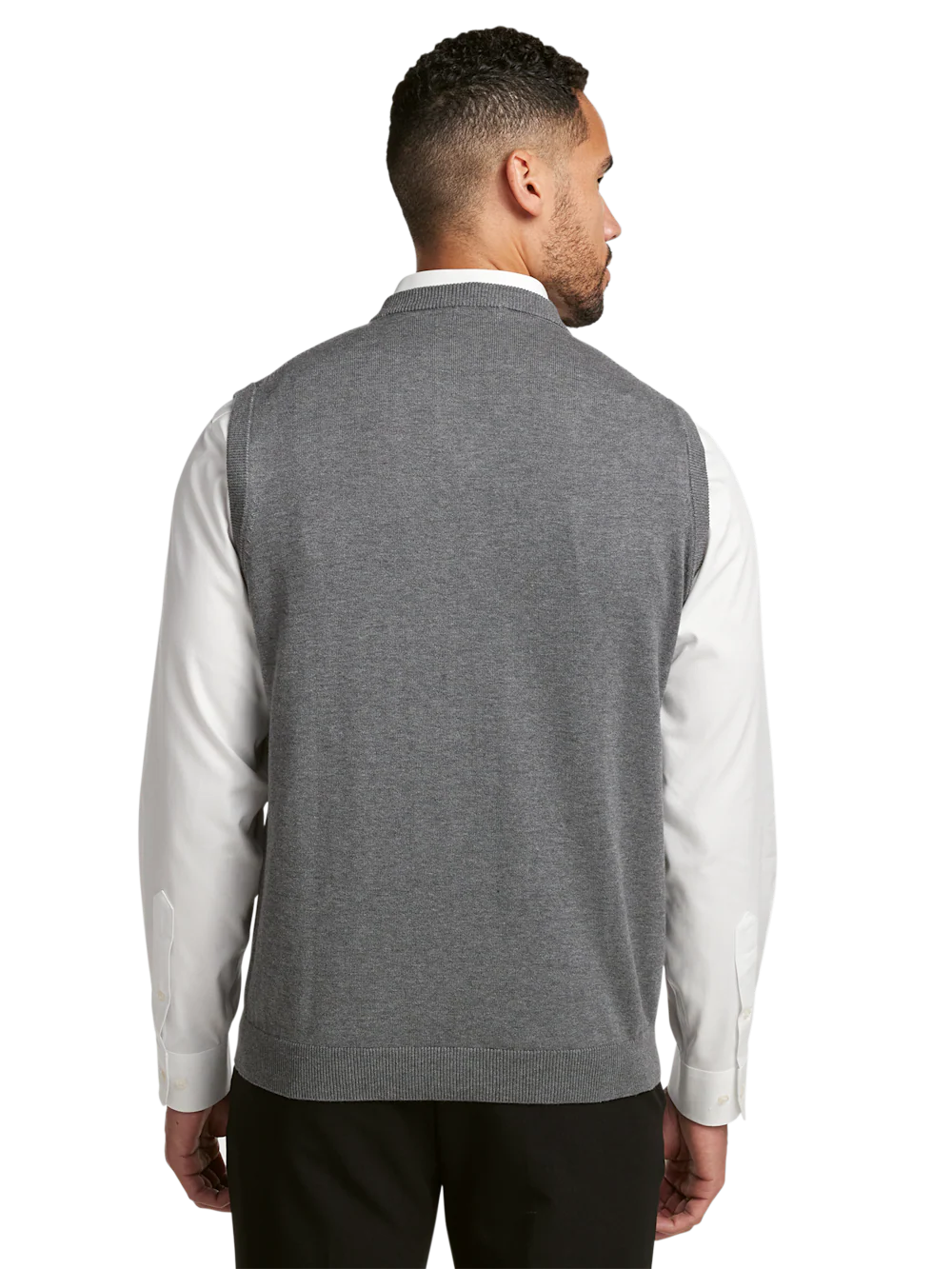 Supima Cotton Vest - Medium Grey - Image 5