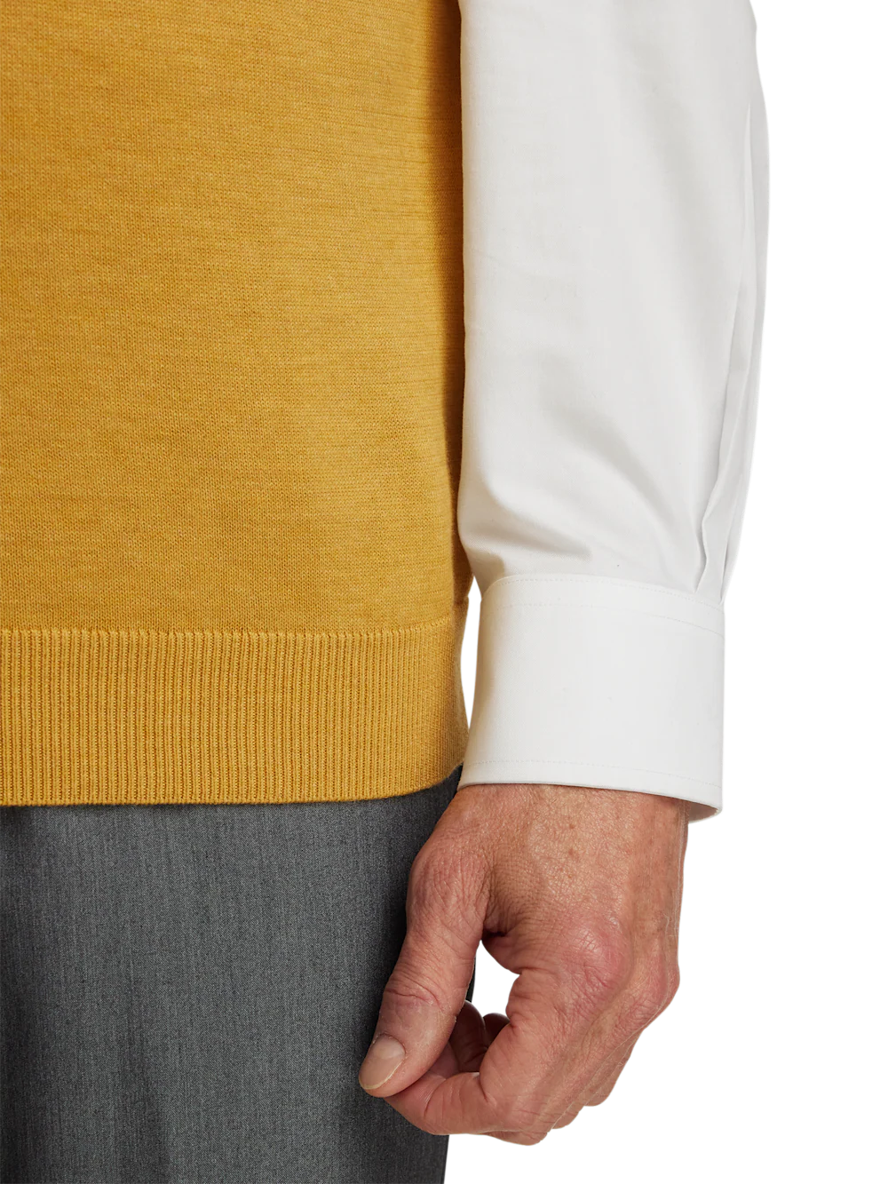 Supima Cotton Vest - Mustard - Image 4