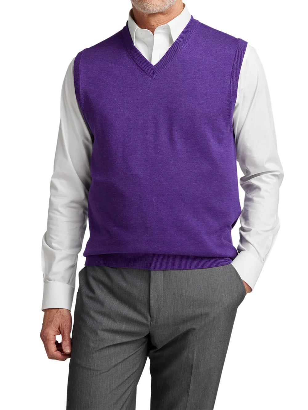 Supima Cotton Vest - Purple - Image 2