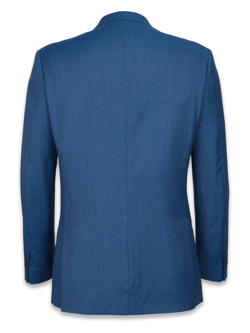 Tailored FIt Sharkskin Peak Lapel Suit Jacket - Slate Blue - Image 2
