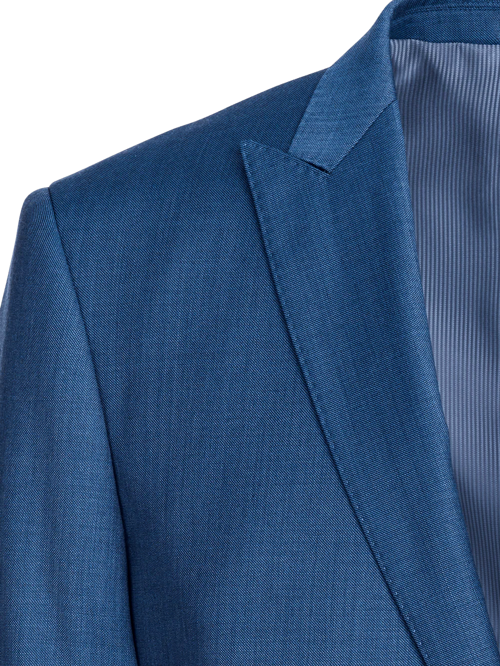 Tailored FIt Sharkskin Peak Lapel Suit Jacket - Tan - Image 4