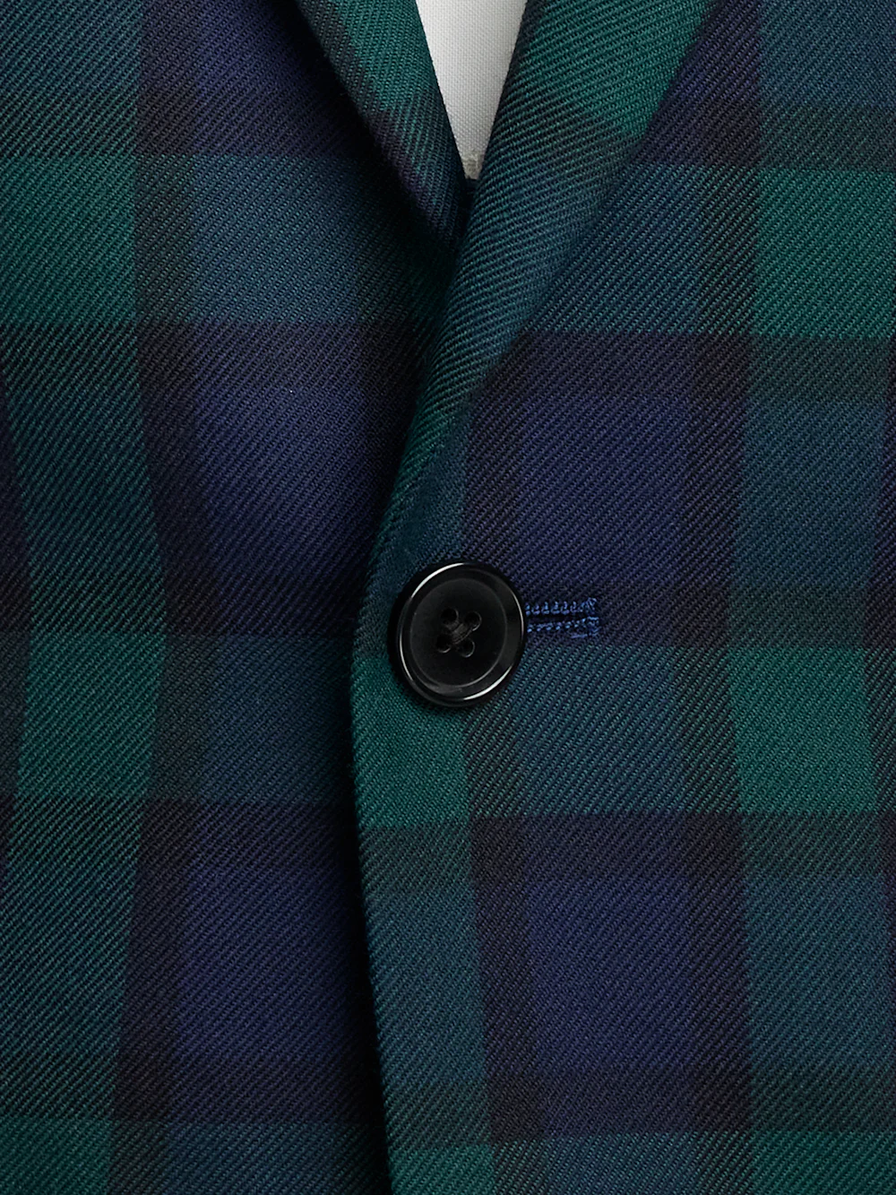 Wool Blend Single Breasted Notch Lapel Sport Coat - Green/navy - Image 6