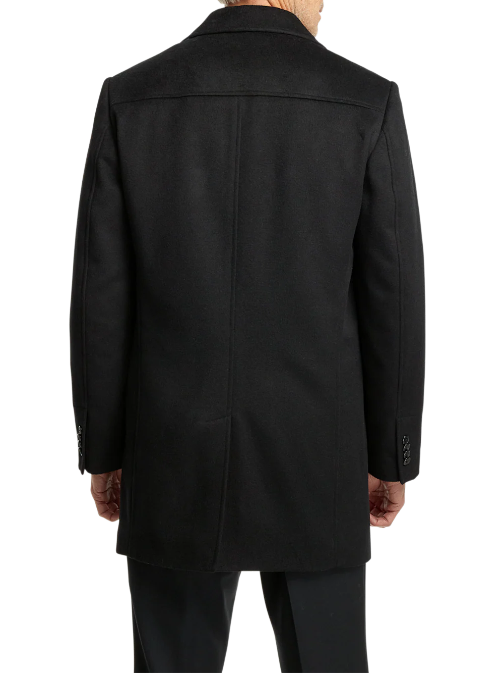 Wool Blend Topcoat - Black - Image 8