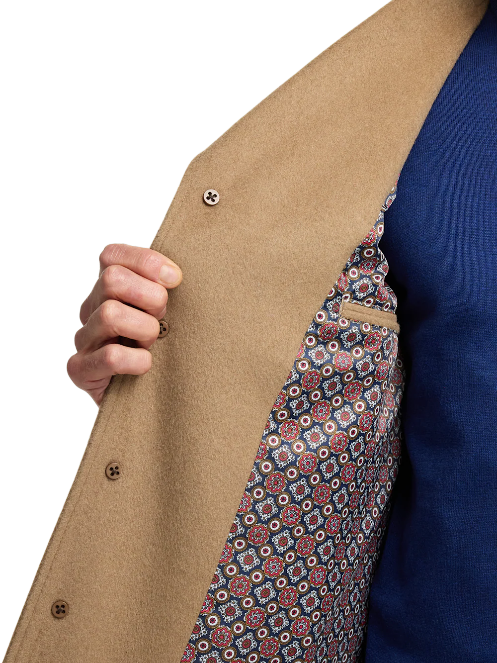 Wool Blend Topcoat - Camel - Image 5