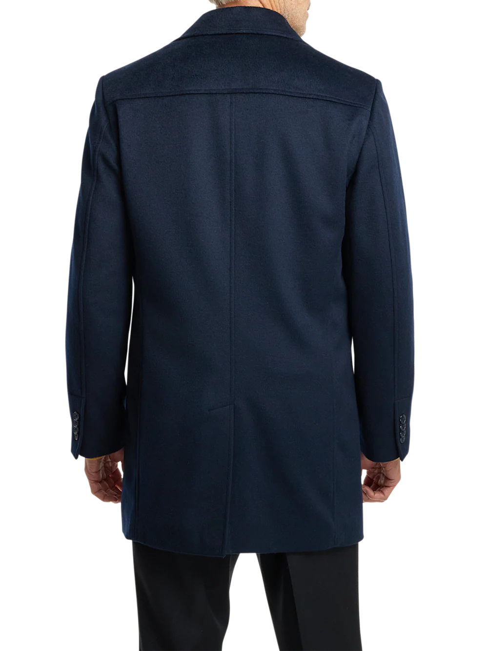 Wool Blend Topcoat - Navy - Image 8