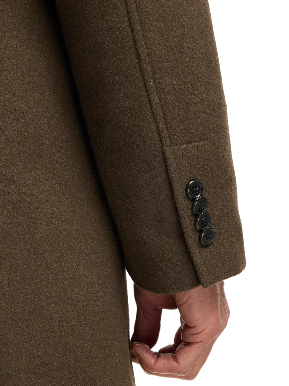 Wool Blend Topcoat - Olive - Image 4