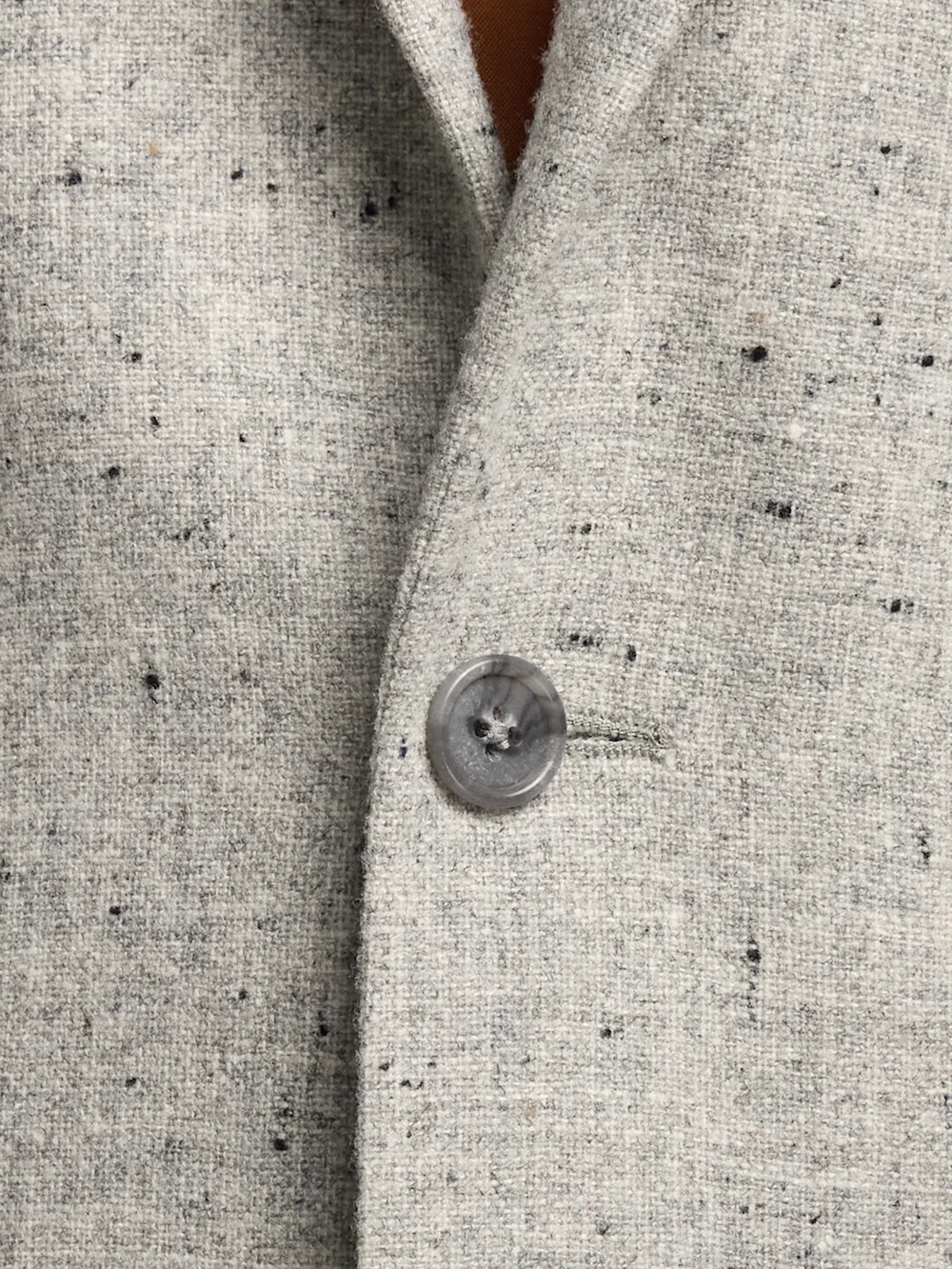 Wool Donegal Single Breasted Notch Lapel Sport Coat - Grey - Image 5
