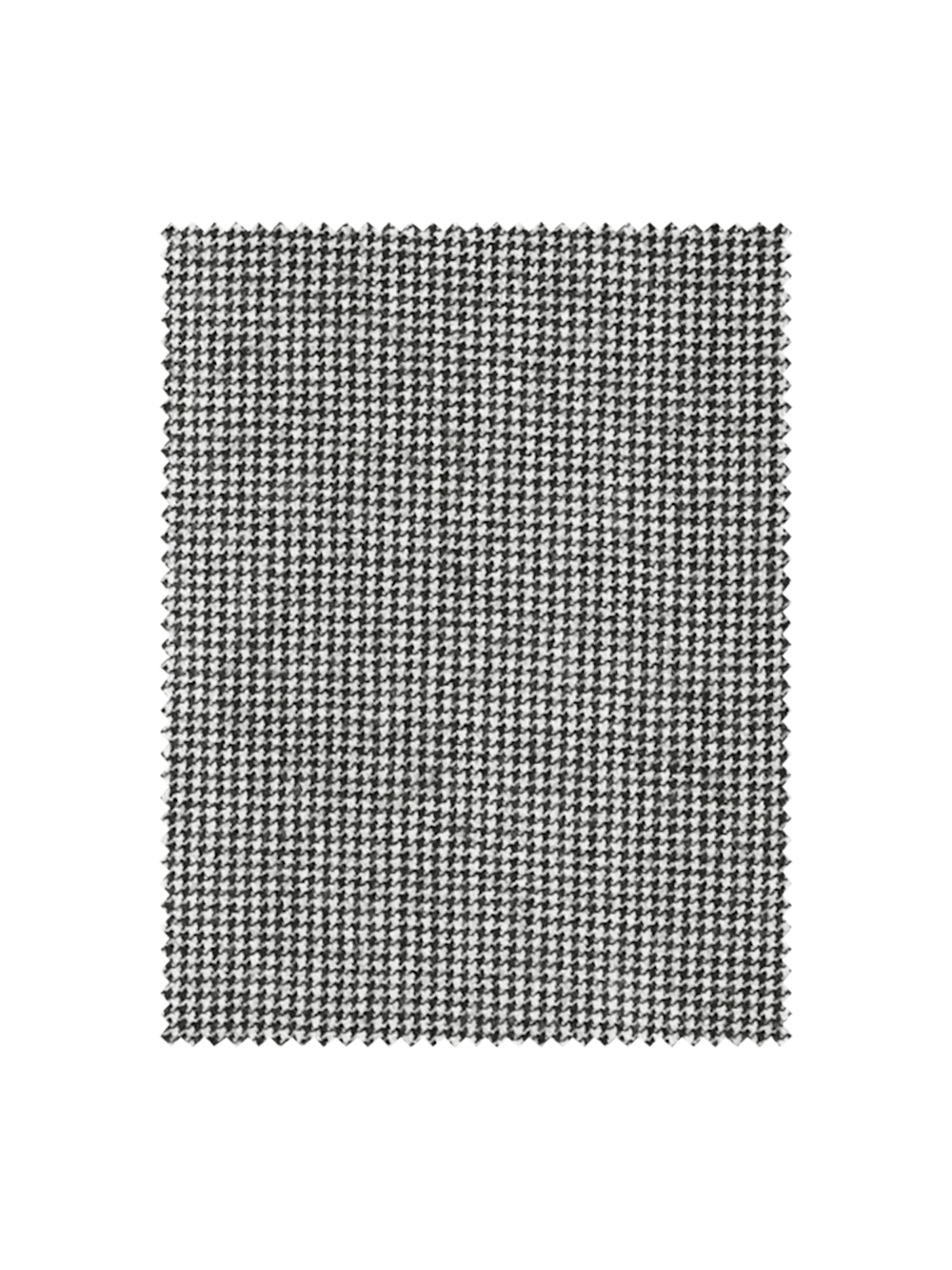 Wool Flannel Houndstooth Pants - Black - Image 3