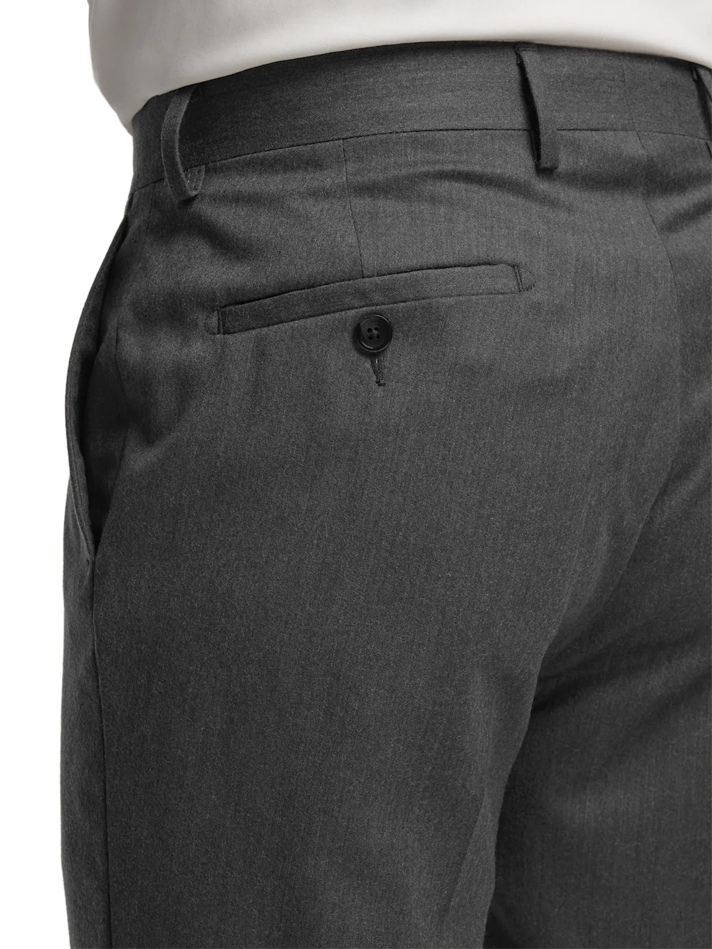 Wool Flannel Solid Pants - Charcoal - Image 4