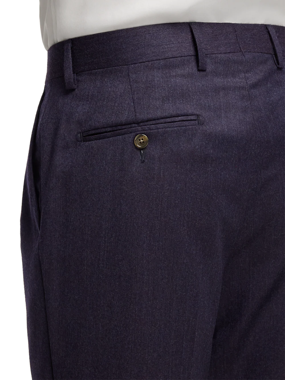 Wool Flannel Solid Pants - Purple - Image 10