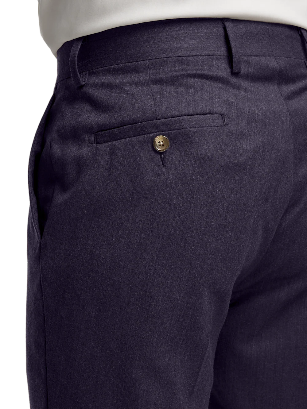 Wool Flannel Solid Pants - Purple - Image 6