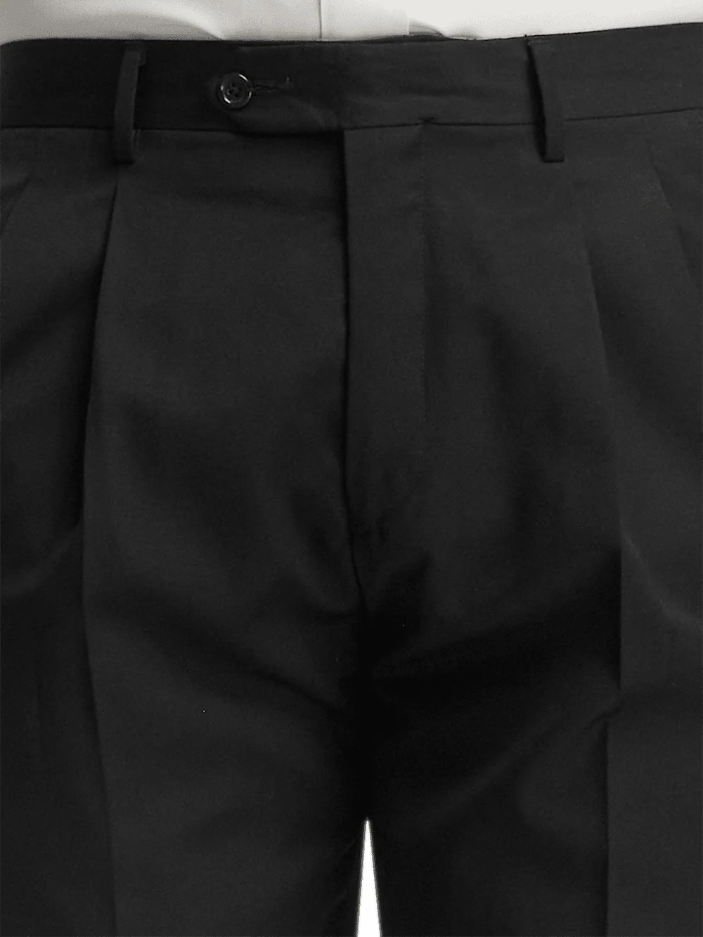 Wool Gabardine Pants - Black - Image 8