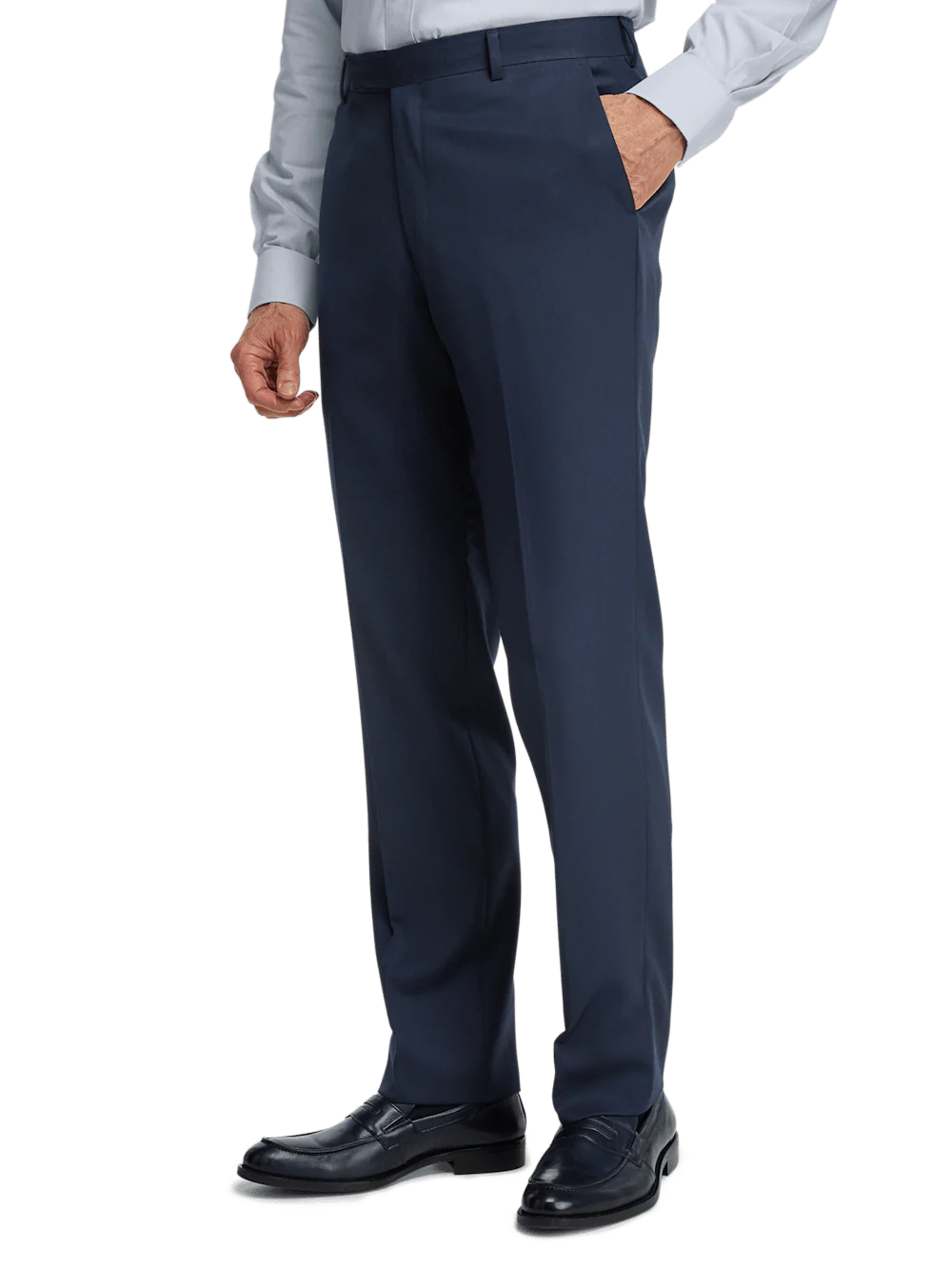 Wool Gabardine Pants - Bright Navy - Image 4