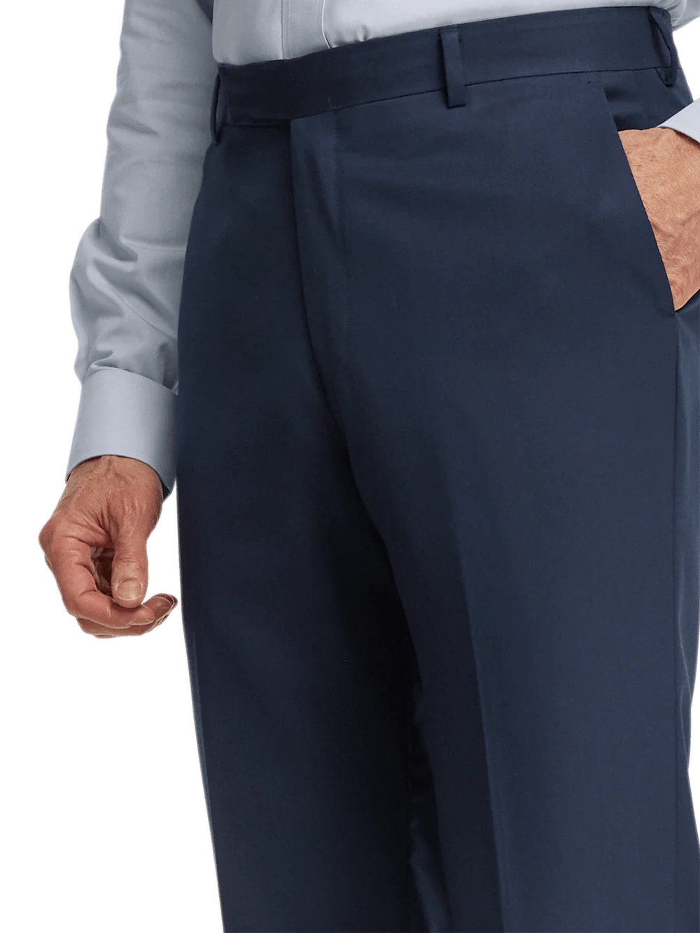 Wool Gabardine Pants - Bright Navy - Image 5