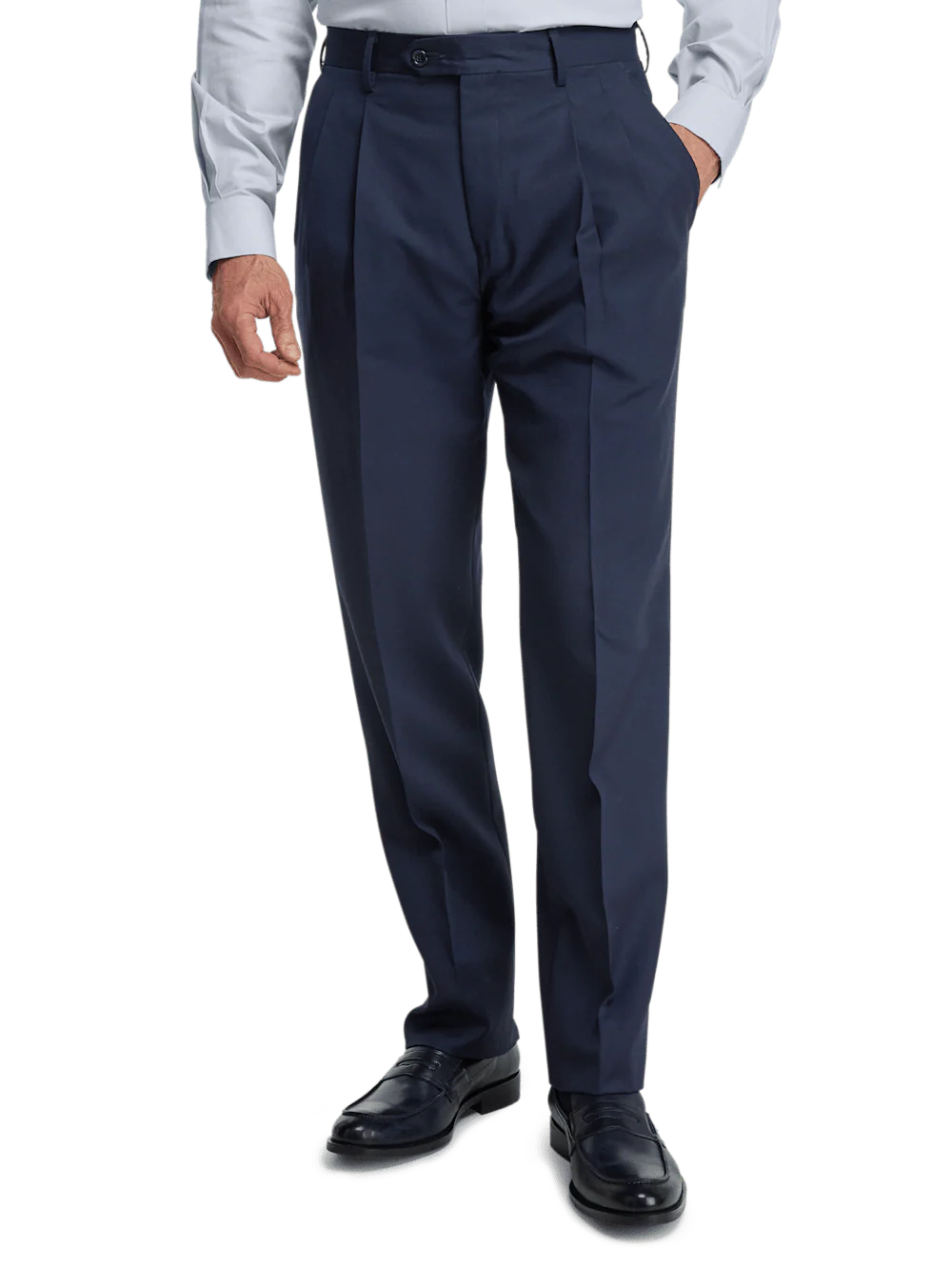 Wool Gabardine Pants - Bright Navy - Image 7